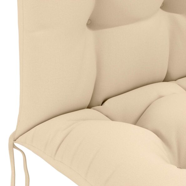 vidaXL Vankúš na slnečné ležadlo PUTTEN 100% polyester Krémová – Obrázok 5
