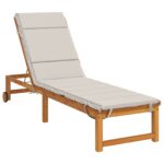 vidaXL Vankúš na ležadlo GEMERT 100% polyester Biela 200 x 50 x 3 cm – Obrázok 2