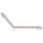 vidaXL Vankúš na ležadlo GEMERT 100% polyester Biela 200 x 50 x 3 cm – Obrázok 4