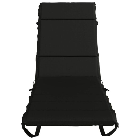 vidaXL Vankúš na ležadlo GEMERT 100% polyester Čierna 200 x 50 x 3 cm – Obrázok 3
