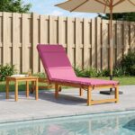 vidaXL Vankúš na ležadlo GEMERT 100% polyester Ružová 200 x 50 x 3 cm – Obrázok 8