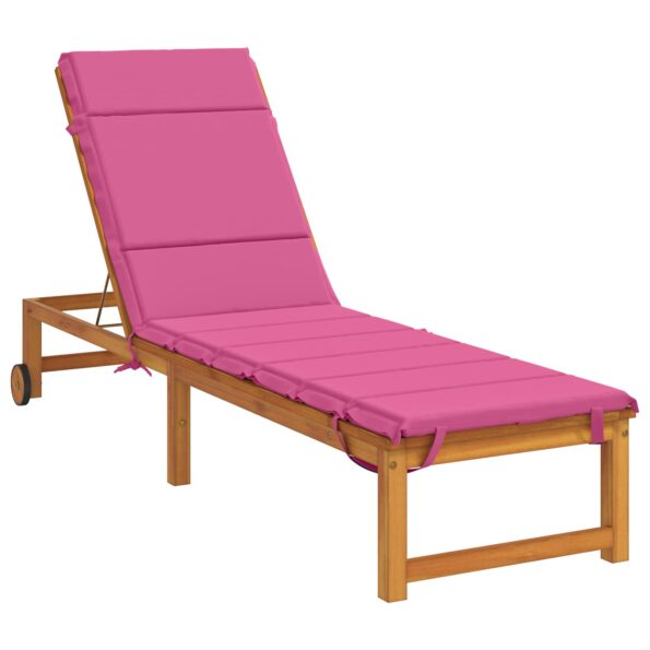 vidaXL Vankúš na ležadlo GEMERT 100% polyester Ružová 200 x 50 x 3 cm – Obrázok 2
