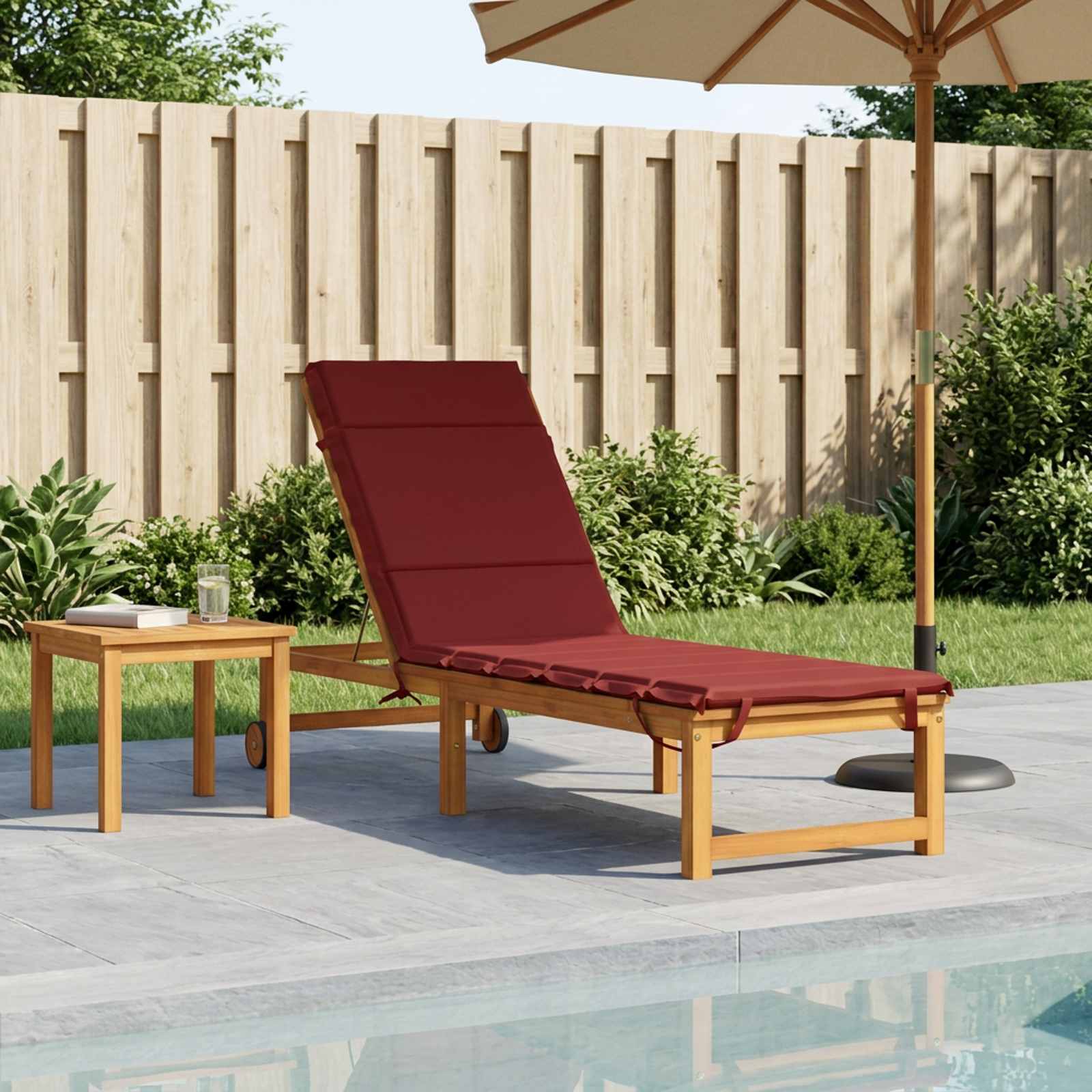 948470_1.jpg vidaXL Vankúš na ležadlo GEMERT 100% polyester Víno červené – Obrázok 1