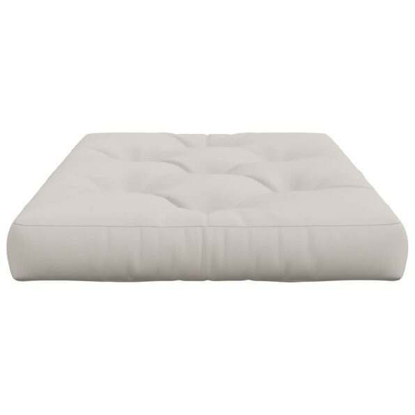 vidaXL Vankúš na paletu VIANEN 100% polyester Biela 120 x 60 x 12 cm – Obrázok 3
