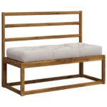 vidaXL Vankúš na paletu VIANEN 100% polyester Biela 120 x 50 x 12 cm – Obrázok 2