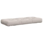 vidaXL Vankúš na paletu VIANEN 100% polyester Biela 120 x 50 x 12 cm – Obrázok 4
