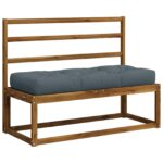 vidaXL Vankúš na paletu VIANEN 100% polyester Modrá 120 x 50 x 12 cm – Obrázok 3