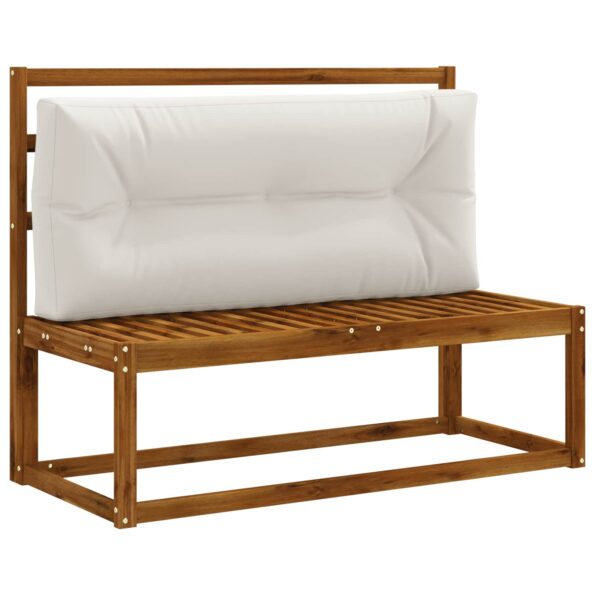 vidaXL Vankúš na paletu VIANEN 100% polyester Biela 120 x 40 x 12 cm – Obrázok 2