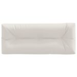vidaXL Vankúš na paletu VIANEN 100% polyester Biela 120 x 40 x 12 cm – Obrázok 3