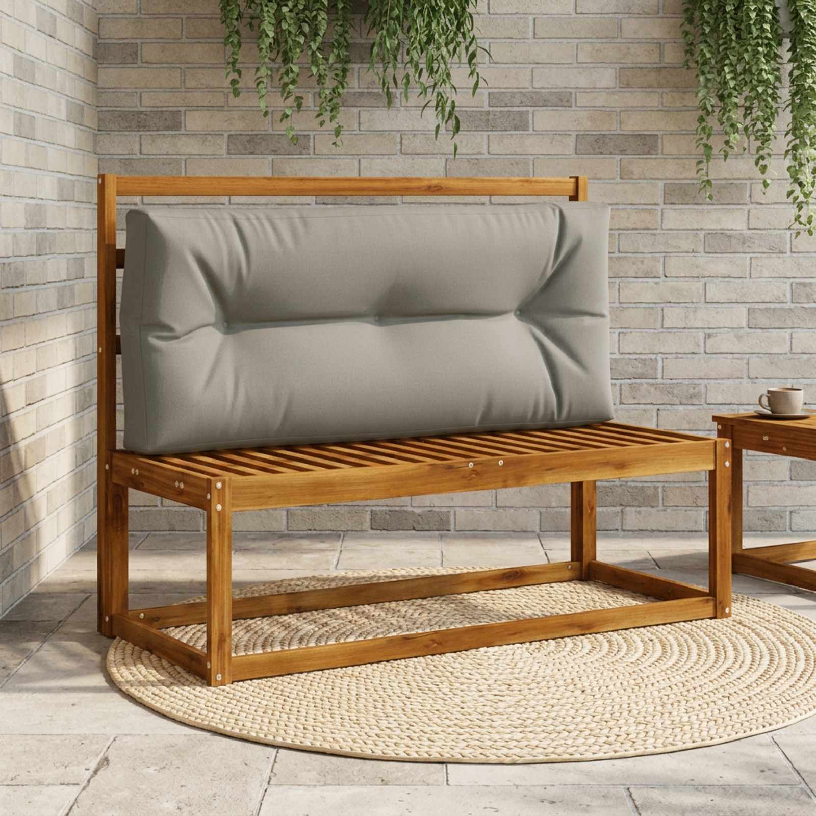 953384_1.jpg vidaXL Vankúš na paletu VIANEN 100% polyester Sivá 120 x 40 x 12 cm – Obrázok 1