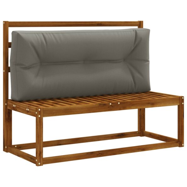 vidaXL Vankúš na paletu VIANEN 100% polyester Sivá 120 x 40 x 12 cm – Obrázok 2