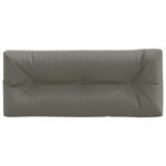 vidaXL Vankúš na paletu VIANEN 100% polyester Sivá 120 x 40 x 12 cm – Obrázok 3