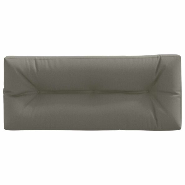 vidaXL Vankúš na paletu VIANEN 100% polyester Sivá 120 x 40 x 12 cm – Obrázok 3
