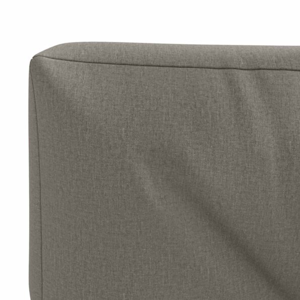 vidaXL Vankúš na paletu VIANEN 100% polyester Sivá 120 x 40 x 12 cm – Obrázok 5