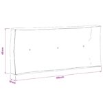 vidaXL Vankúš na paletu VIANEN 100% polyester Sivá 120 x 40 x 12 cm – Obrázok 7