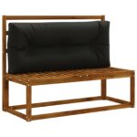 vidaXL Vankúš na paletu VIANEN 100% polyester Čierna 120 x 50 x 12 cm – Obrázok 2