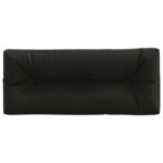 vidaXL Vankúš na paletu VIANEN 100% polyester Čierna 120 x 50 x 12 cm – Obrázok 3