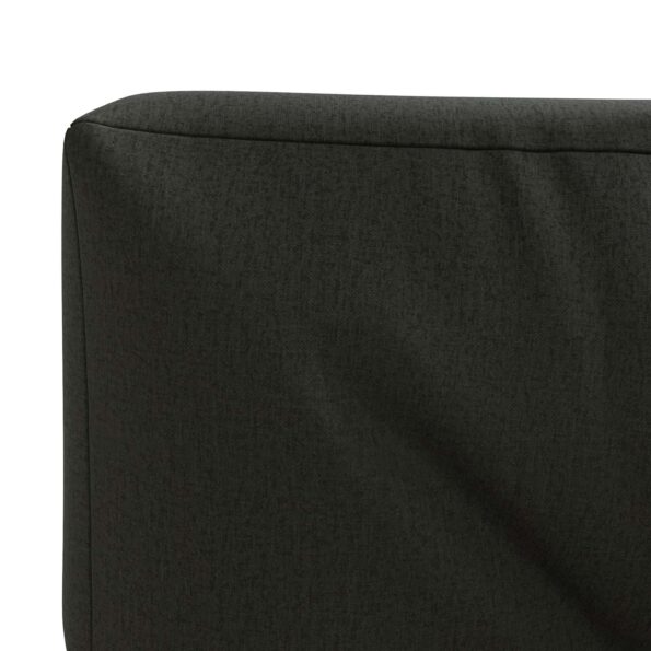 vidaXL Vankúš na paletu VIANEN 100% polyester Čierna 120 x 50 x 12 cm – Obrázok 5