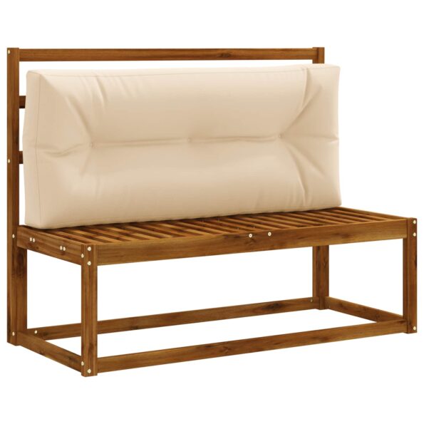 vidaXL Vankúš na paletu VIANEN 100% polyester Krémová 120 x 50 x 12 cm – Obrázok 2