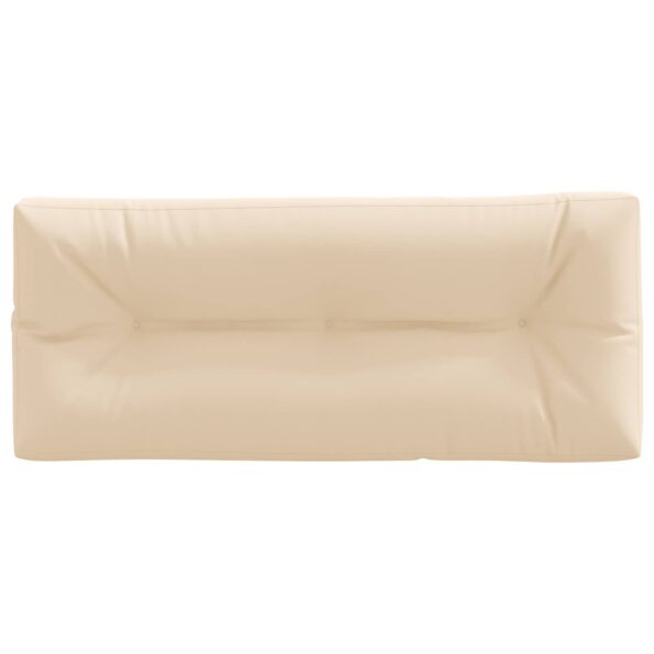 vidaXL Vankúš na paletu VIANEN 100% polyester Krémová 120 x 50 x 12 cm – Obrázok 3