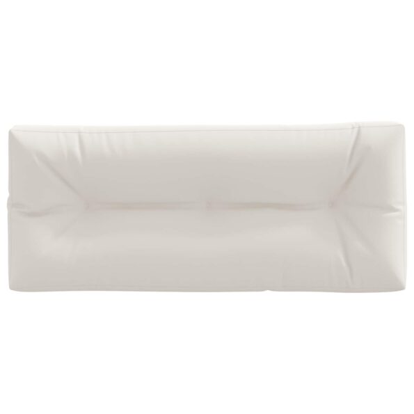 vidaXL Vankúš na paletu VIANEN 100% polyester Biela 120 x 60 x 12 cm – Obrázok 3