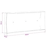 vidaXL Vankúš na paletu VIANEN 100% polyester Modrá 120 x 60 x 12 cm – Obrázok 7