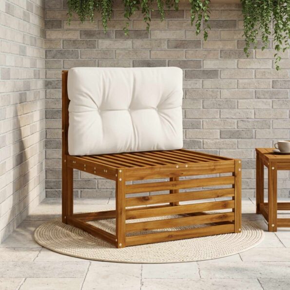 vidaXL Vankúš na paletu VIANEN 100% polyester Biela 70 x 40 x 12 cm – Obrázok 8
