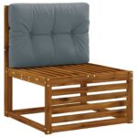 vidaXL Vankúš na paletu VIANEN 100% polyester Modrá 70 x 50 x 12 cm – Obrázok 2
