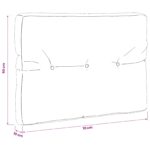 vidaXL Vankúš na paletu VIANEN 100% polyester Modrá 70 x 50 x 12 cm – Obrázok 7