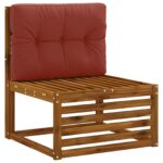 vidaXL Vankúš na paletu VIANEN 100% polyester Červená 70 x 60 x 12 cm – Obrázok 2