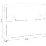 vidaXL Vankúš na paletu VIANEN 100% polyester Červená 70 x 60 x 12 cm – Obrázok 7