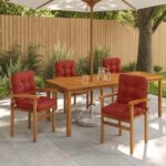 vidaXL 4-dielne vankúše na vysoké operadlo VIANEN 4 ks 100% polyester – Obrázok 8