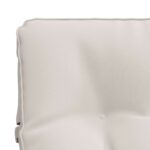 vidaXL Vankúš na ležadlo VIANEN 100% polyester Biela 200 x 55 x 8 cm – Obrázok 5
