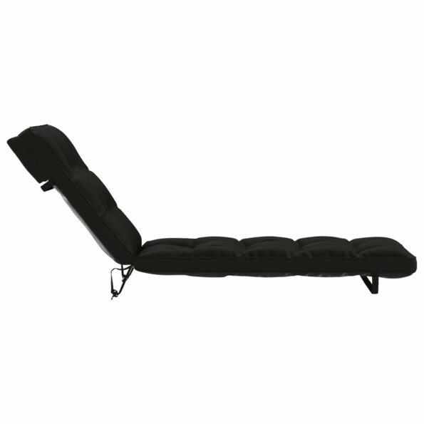 vidaXL Vankúš na ležadlo VIANEN 100% polyester Čierna 200 x 55 x 8 cm – Obrázok 4