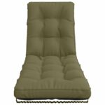 vidaXL Vankúš na ležadlo VIANEN 100% polyester Olivovo zelená – Obrázok 3