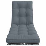 vidaXL Vankúš na ležadlo VIANEN 100% polyester Modrá 200 x 60 x 8 cm – Obrázok 3