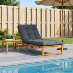 vidaXL Vankúš na ležadlo VIANEN 100% polyester Modrá 200 x 70 x 8 cm – Obrázok 8