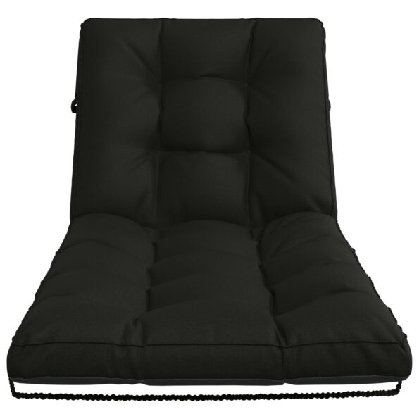 vidaXL Vankúš na ležadlo VIANEN 100% polyester Čierna 200 x 90 x 8 cm – Obrázok 3