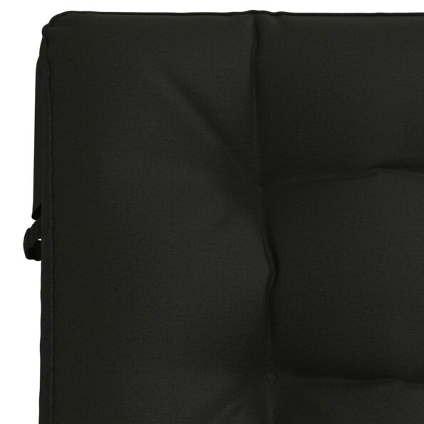 vidaXL Vankúš na ležadlo VIANEN 100% polyester Čierna 200 x 90 x 8 cm – Obrázok 5