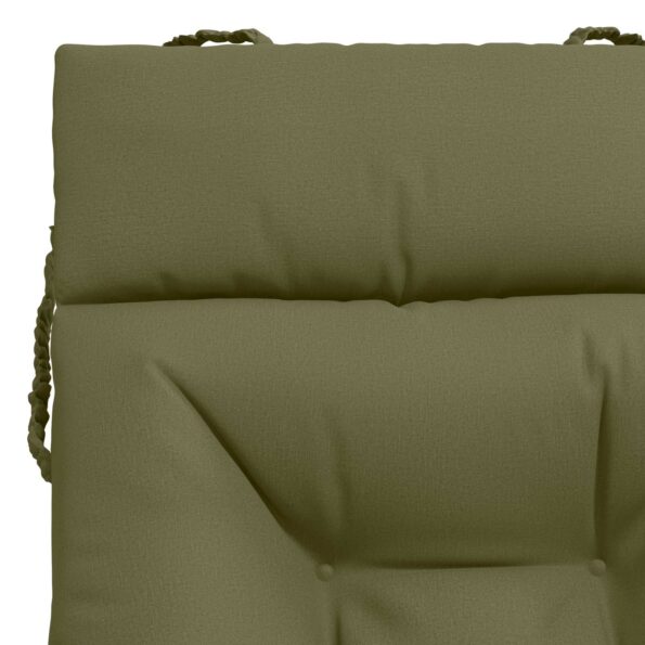 vidaXL Vankúš na ležadlo VIANEN 100% polyester Olivovo zelená – Obrázok 5