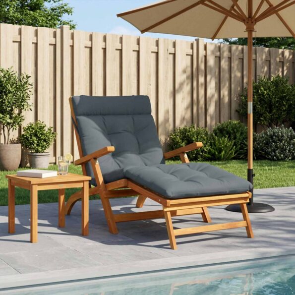 vidaXL Vankúš na ležadlo VIANEN 100% polyester Modrá 200 x 70 x 8 cm – Obrázok 8