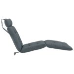 vidaXL Vankúš na ležadlo VIANEN 100% polyester Modrá 200 x 90 x 8 cm – Obrázok 4