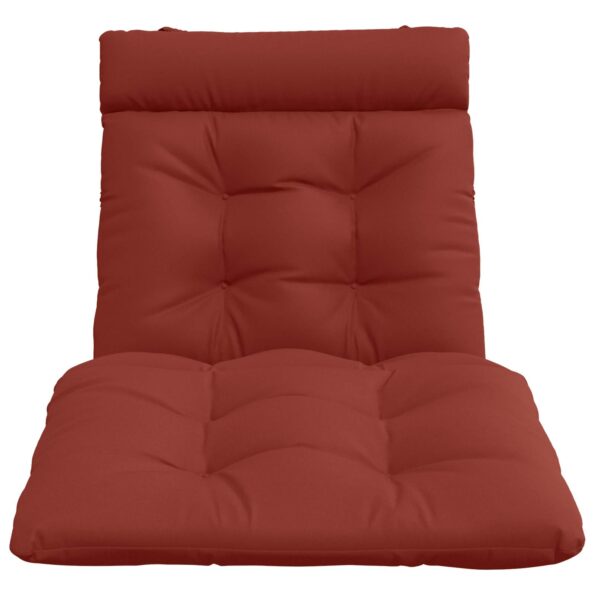 vidaXL Vankúš na ležadlo VIANEN 100% polyester Červená 200 x 90 x 8 cm – Obrázok 3