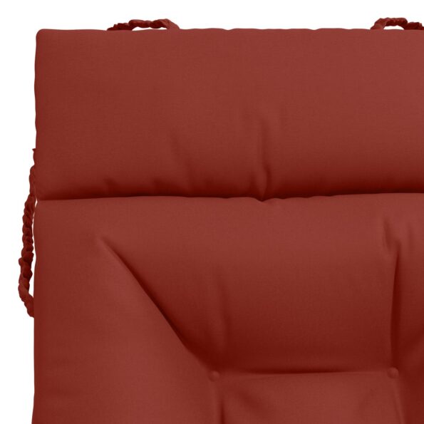 vidaXL Vankúš na ležadlo VIANEN 100% polyester Červená 200 x 90 x 8 cm – Obrázok 5