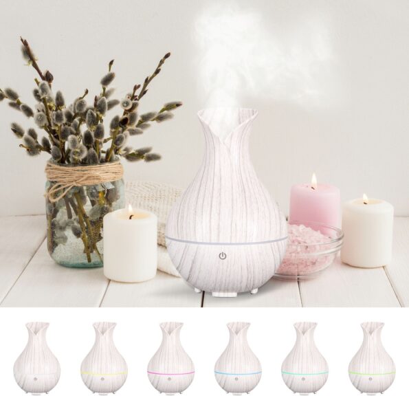 Aróma difuzér Sixtol Bloom biele drevo 200 ml – Obrázok 5