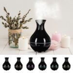 Aróma difuzér Sixtol Bloom čierny lesk 200 ml – Obrázok 5