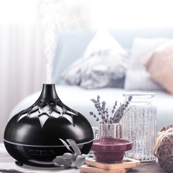 Aróma difuzér Sixtol Palm čierny lesk 500 ml – Obrázok 2