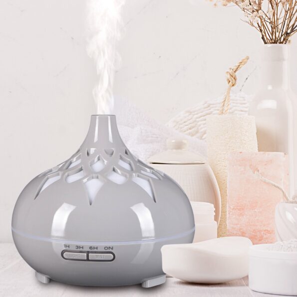 Aróma difuzér Sixtol Palm šedý lesk 500 ml – Obrázok 4