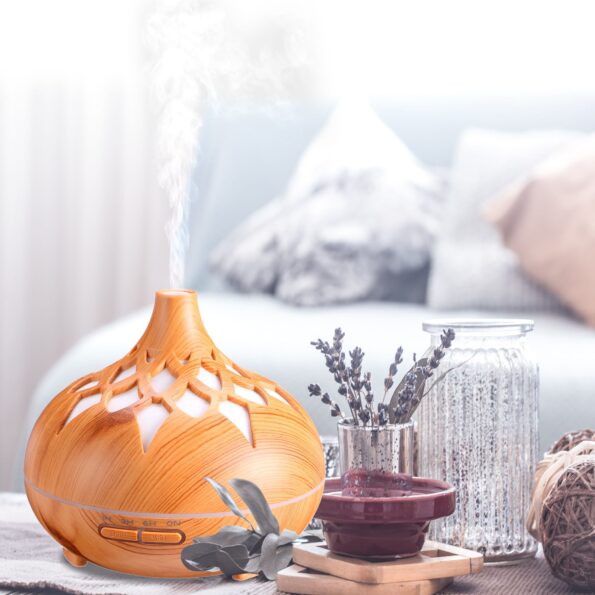 Aróma difuzér Sixtol Palm svetlé drevo 500 ml – Obrázok 5