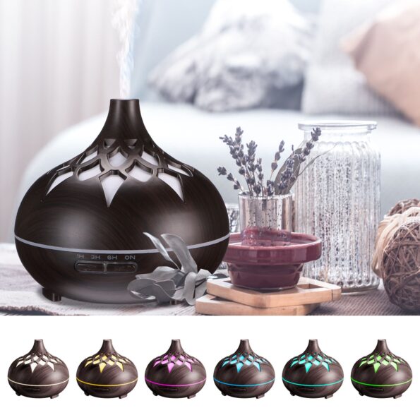 Aróma difuzér Sixtol Palm tmavé drevo 500 ml – Obrázok 3